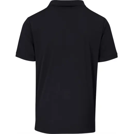 Mens Virtue Golf Shirt Black Back